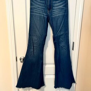 Judy Blue flare jeans. Raw hem. Size 1/25.
